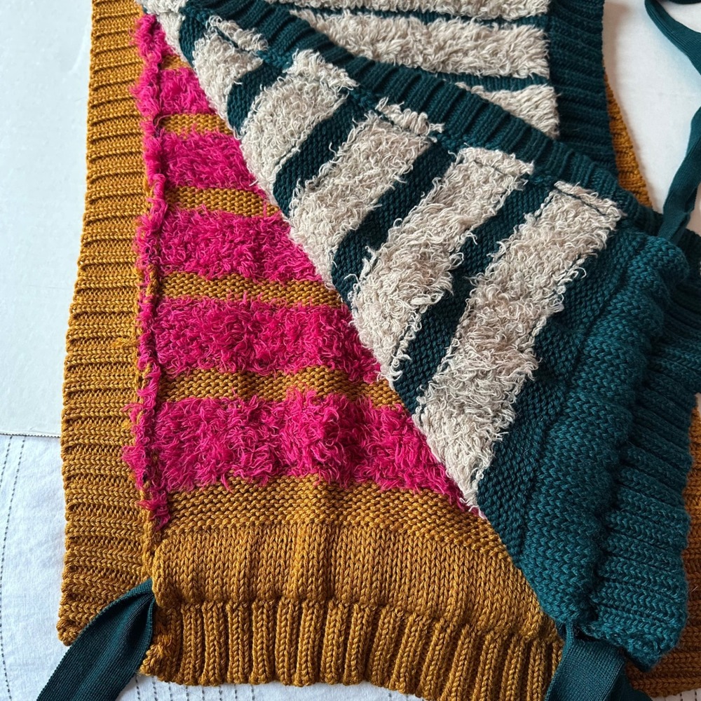 Henrik Vibskov Long Treat Vest Autumn Winter 2023 Striped Knit Size XS/S - Picture 6 of 9